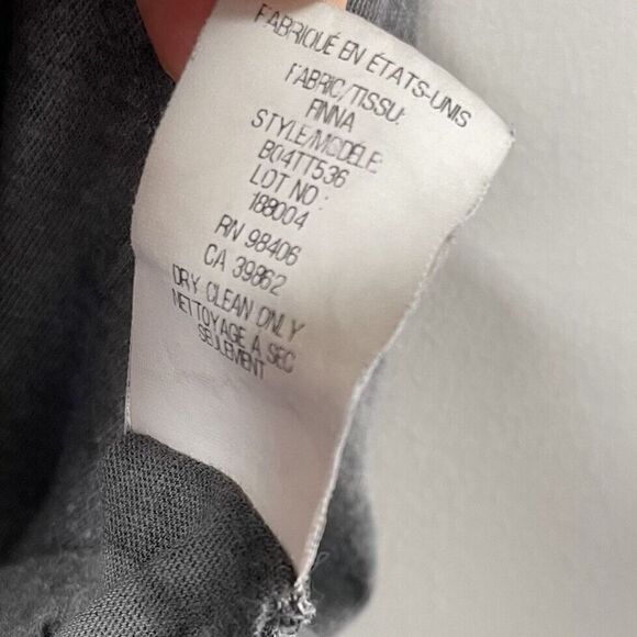 THEYSKENS THEORY Womens Gray Distressed Layered Top 100% Cotton Sz Small S - Picture 9 of 9